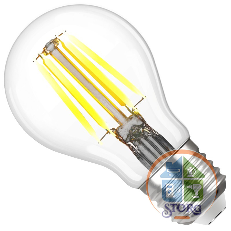 Филаментная лампа Груша FILAMENT, A60 E27 5W, 4000K, DECO Premium, нейтральный свет