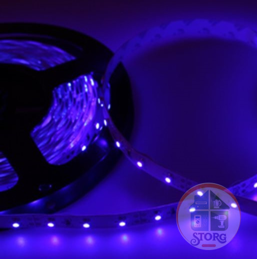 Светодиодная лента LED, открытая, 8мм, IP23, SMD 3528, 60 LED/m, 12V, синяя