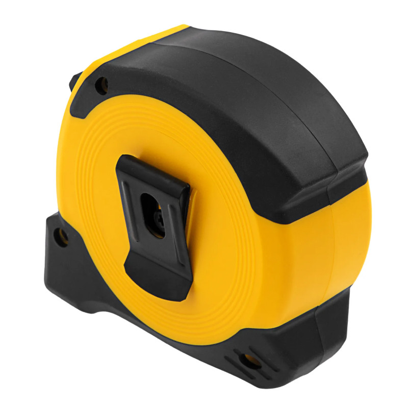 Рулетка Denzel 8м х 25мм, двухкомп. корпус, магнитный обрезиненный зацеп