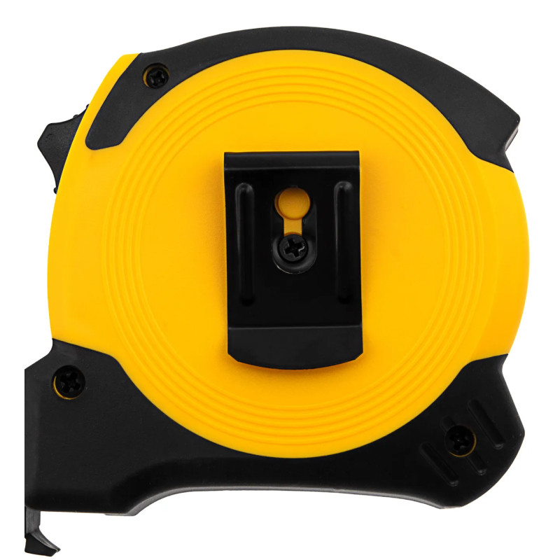 Рулетка Denzel 8м х 25мм, двухкомп. корпус, магнитный обрезиненный зацеп