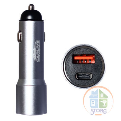 АЗУ Carlive CR25 QC3.0 + PD 20W (grey) без упаковки
