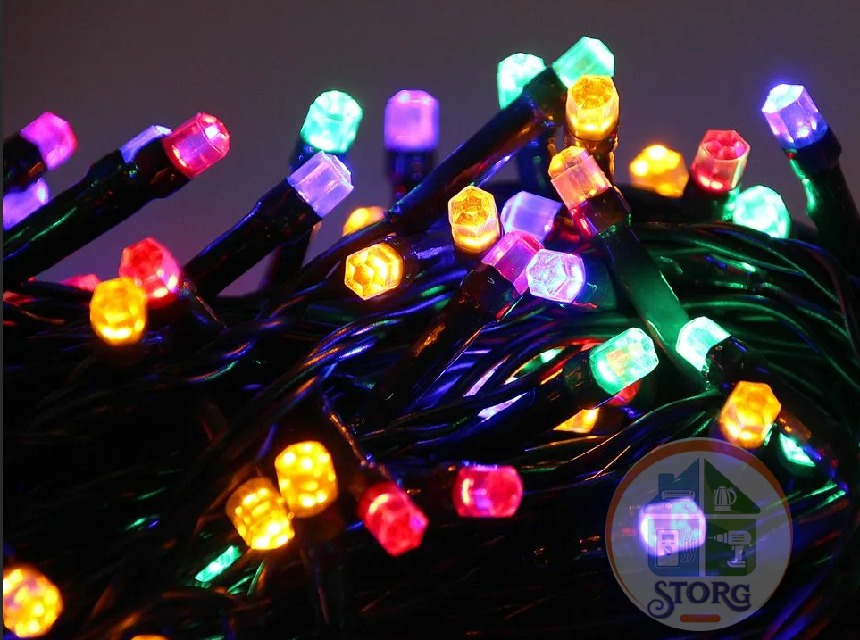 Уличная гирлянда КРИСТАЛЛЫ S-Torg Led 10 метров СУПЕР ЯРКАЯ, КАЧЕСТВО 100%