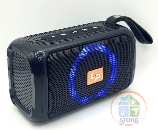 Портативная колонка  BT193 с bluetooth (TF/USB/3,5 jack/RGB-подсветка)  Black