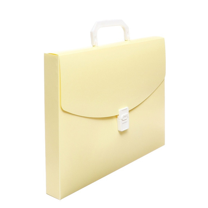 Папка-портфель А4 1отд Calligrata Акварель 700мкм ваниль 10111449