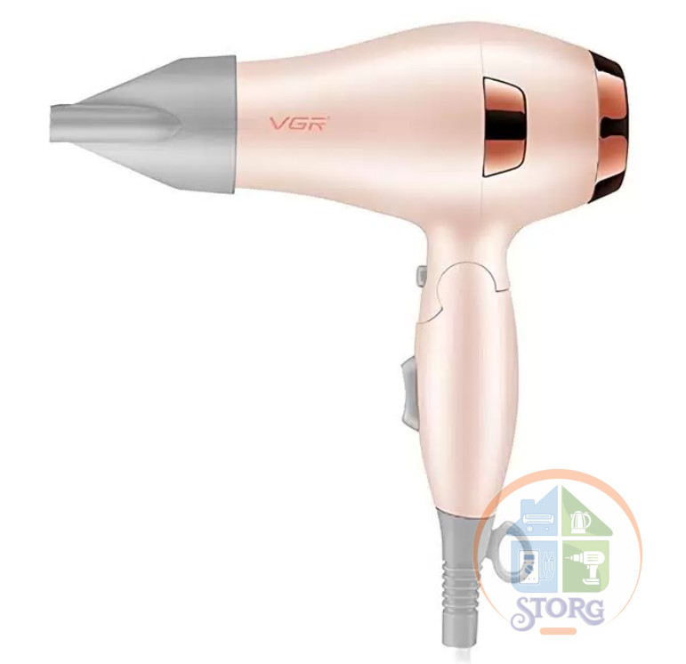 Фен для волос VGR V-432 Professional 1200 Вт,  лёгкий, удобный, складной ( Розовый )