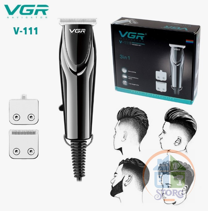 Машинка для стрижки / триммер 3в1 VGR V-111 Professional , Парикмахерская Salone серия