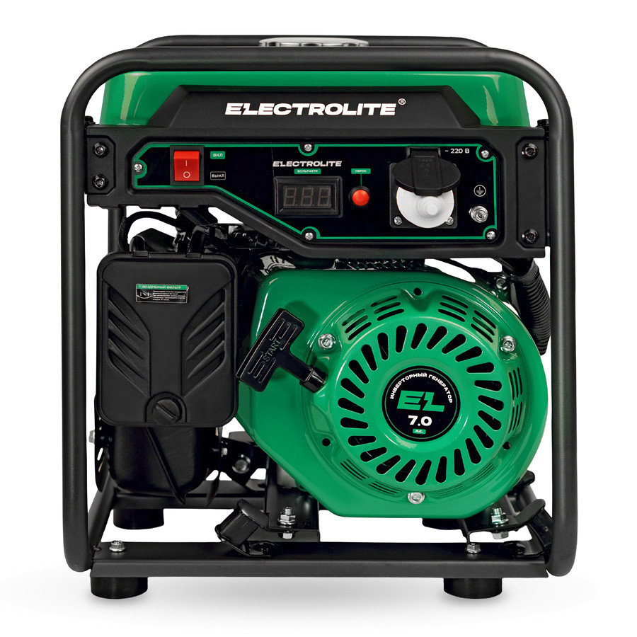 Генератор бензиновый инверторный ELECTROLITE EL 3500i, 3000Ватт, чист. синус, 4-х такт., 3.3 кВт