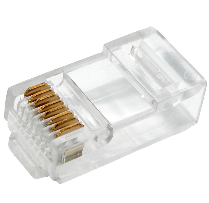 Разъем сетевой REXANT LAN на кабель, штекер 8Р8С (Rj-45), под обжим (2шт.)