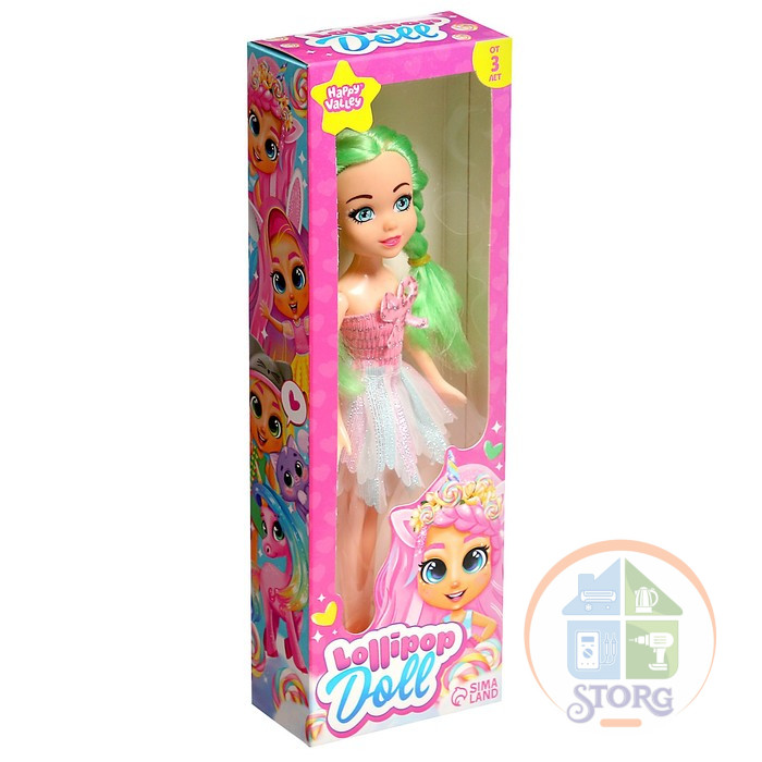 Кукла Lollipop doll, цветные волосы, МИКС, 4406617