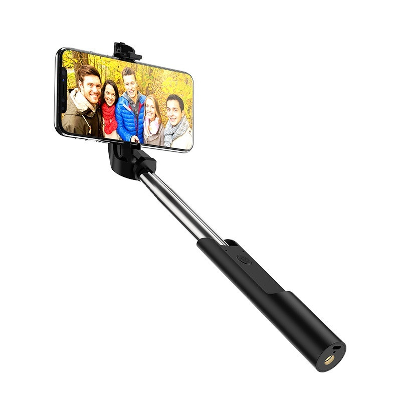 Монопод (селфи-палка) Hoco K12 Lisa wireless selfie stick (black)