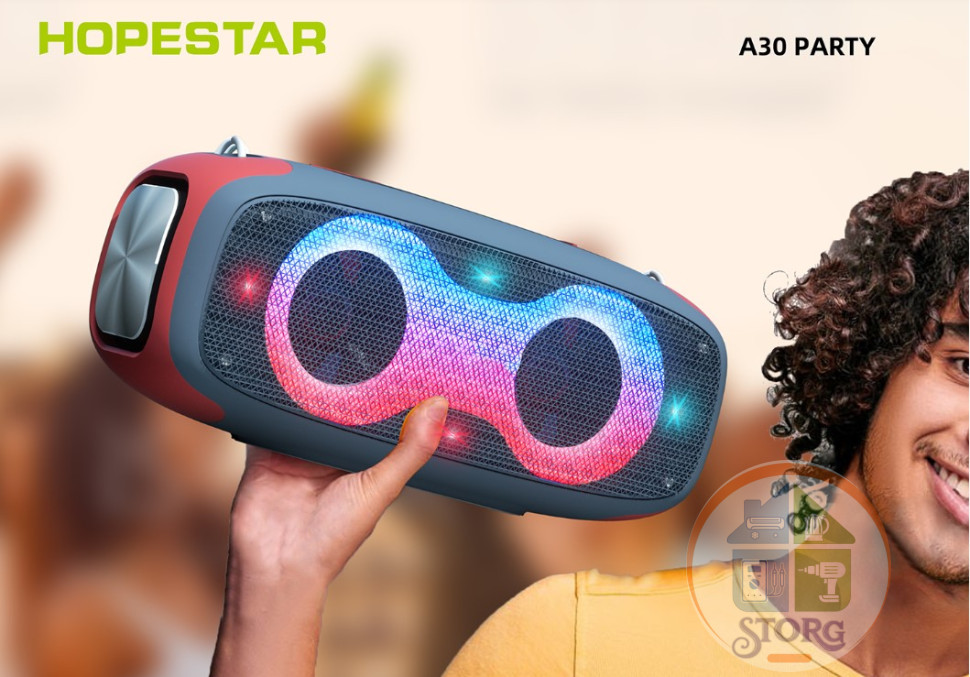 Портативная калонка Hopestar A30 Party , 70Вт, подсветка
