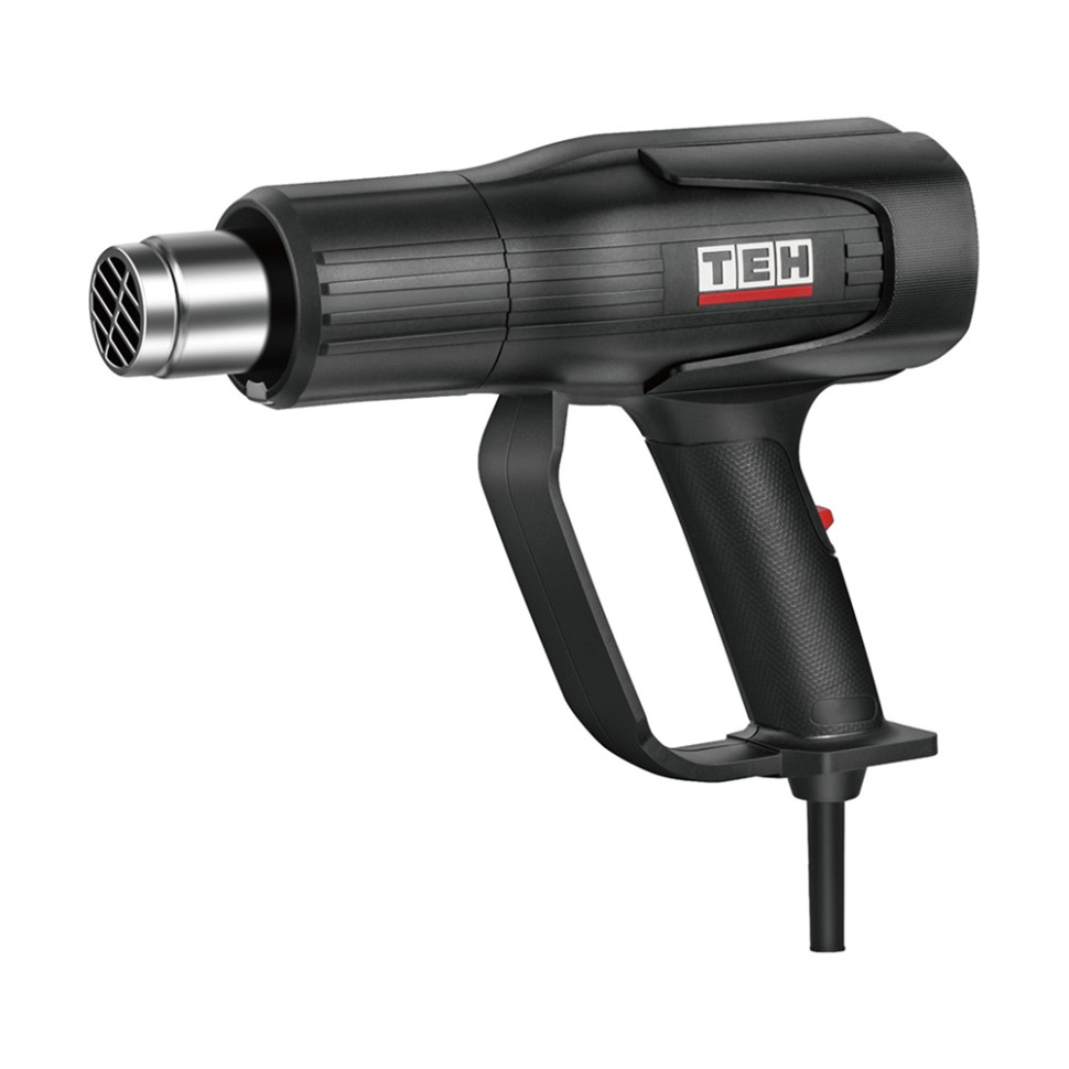 Фен строительный TEH THG2009, 2000Вт, 220В, 2реж., 60–350°C/60–600°C, холод. продувка, кейс