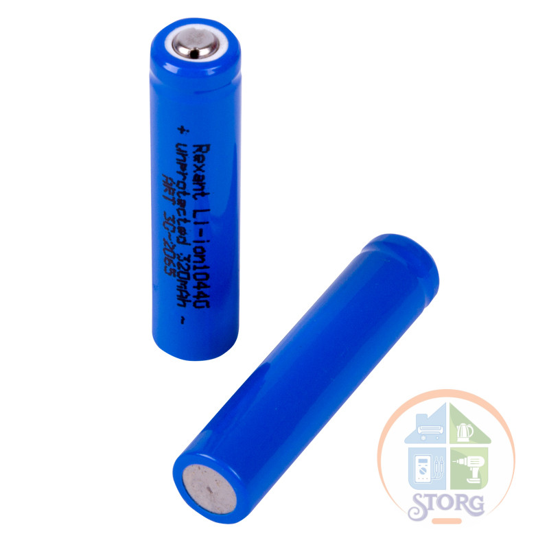 Аккумулятор REXANT Li-ion 10440 unprotected 320 mAH