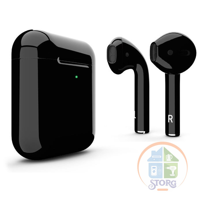 Беспроводные наушники AirPods2  CF/ R-SETTING (Чип 6973+Light Sensor) Black