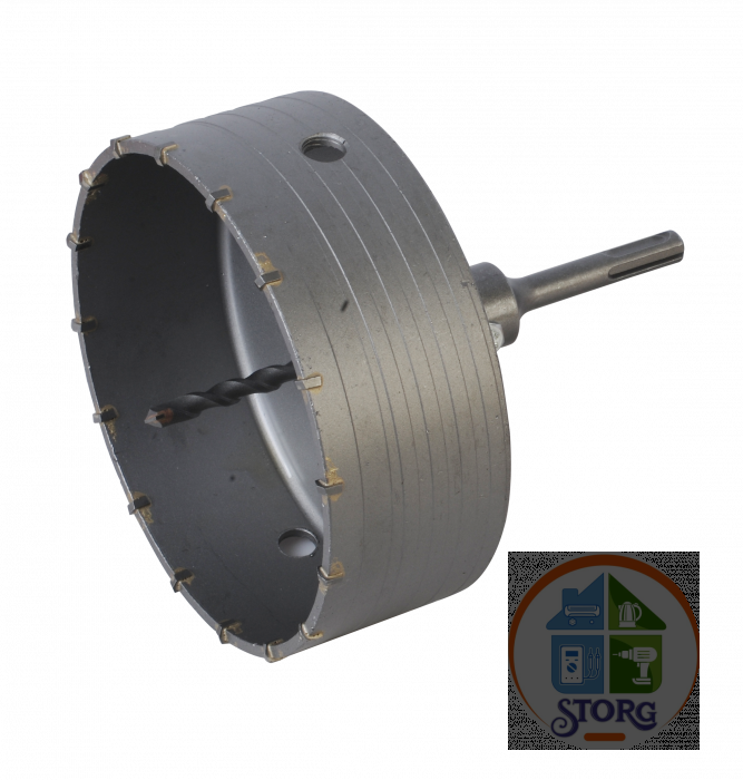 Коронка кольцевая 150 мм, BK8, с центр. cверлом, хвостовик SDS+ , Sturm! 9018-SDS-HD150