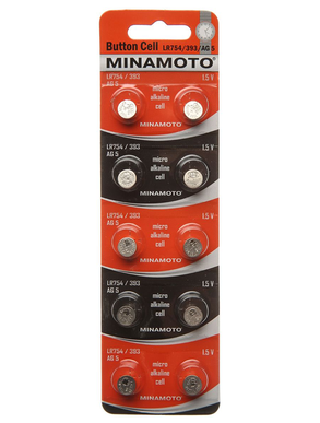Элемент питания MINAMOTO Button Cell AG1 BL10