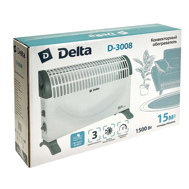 Обогреватель конвекторный DELTA D-3008 1500Вт (1)
