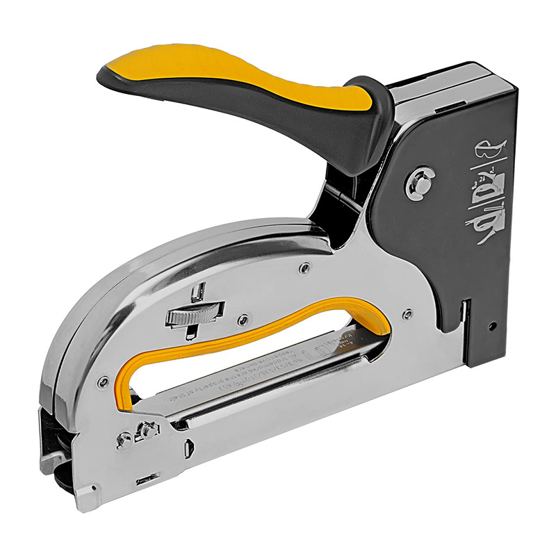 Степлер Denzel металл., 2К рукоятка, тип 53, 4-14 мм, скобы в комплекте, плавная регулировка удара