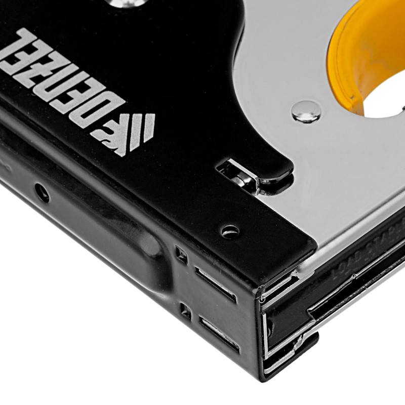 Степлер Denzel металл., 2К рукоятка, тип 53, 4-14 мм, скобы в комплекте, плавная регулировка удара