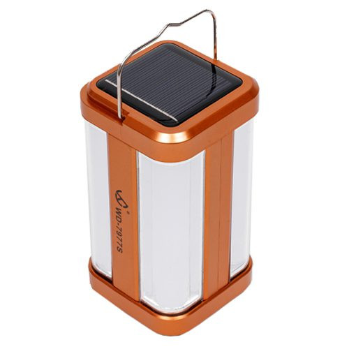 Кемпинговый фонарь ИСКРА WD-7977S RED , 2 Режима свечения, Солнечная батарея