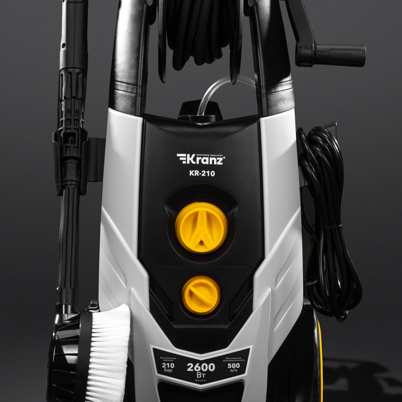 Мойка высокого давления KR-210, 2600Вт, 500 л/ч, 210 Бар KRANZ