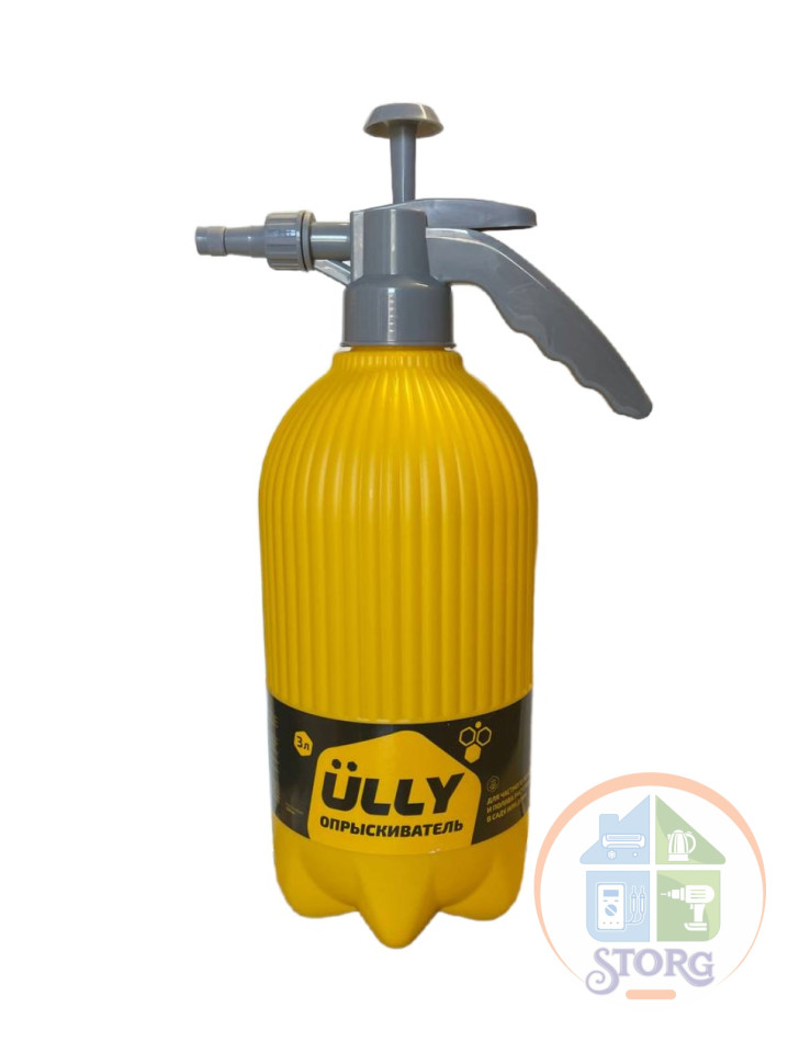 Опрыскиватель помповый ULLY 3 л рифленая колба (сделанно в России)
