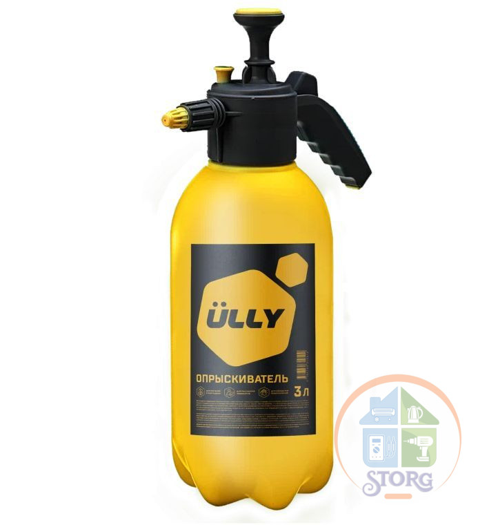 Опрыскиватель помповый ULLY 3 л рифленая колба (сделанно в России)