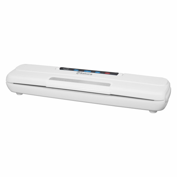 Вакууматор SAKURA SA-7901W, 110Вт, белый, 380x90x60мм, время упаковки 6-15 сек