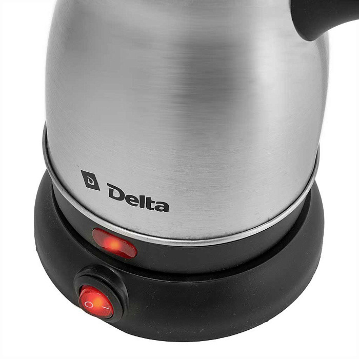 Турка электрическая DELTA DL-8300 нерж.: 800Вт, съемная ручка, объем 600мл (40) Турка электрическая DELTA DL-8300 нерж.: 800Вт, съемная ручка, объем 600мл (40)