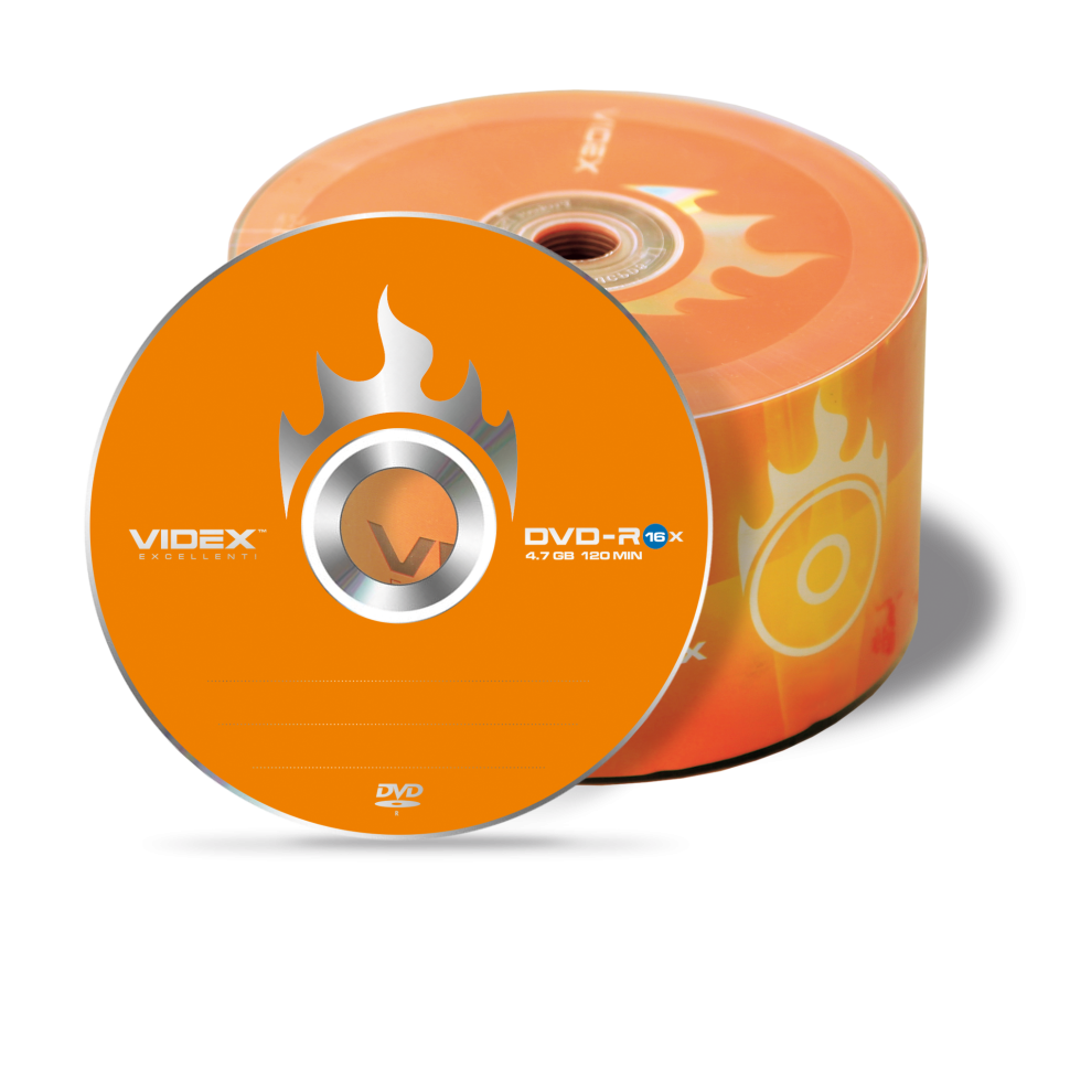 DVD диск VIDEX  DVD-R Gb 50 pcs