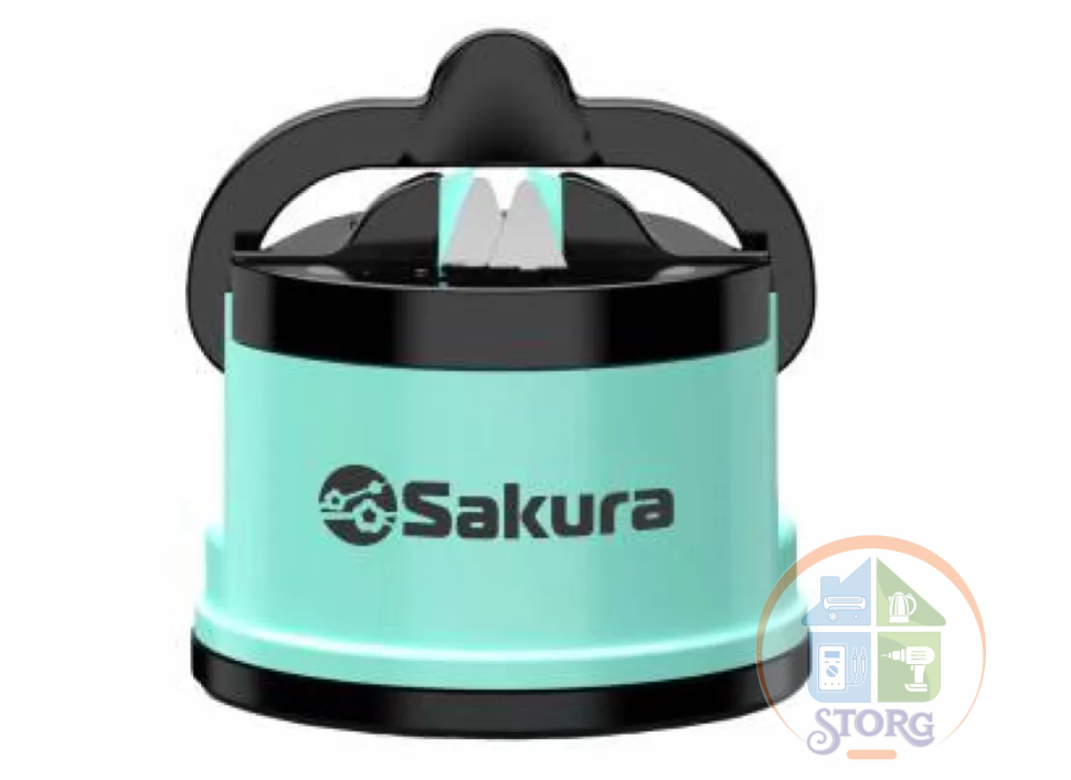 Ножеточка SAKURA SA-6655BL вольфрамовая заточка бирюзовый