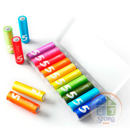 Батарейка Xiaomi ZMI ZI5 Rainbow AA batteries LR-06 (10 Box) ALKALINE