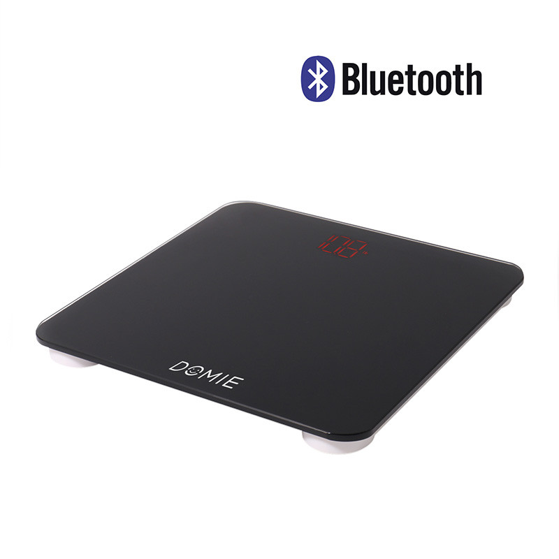 Весы DOMIE напольные с функцией Bluetooth подключения, до 180 кг, с цифровым дисплеем