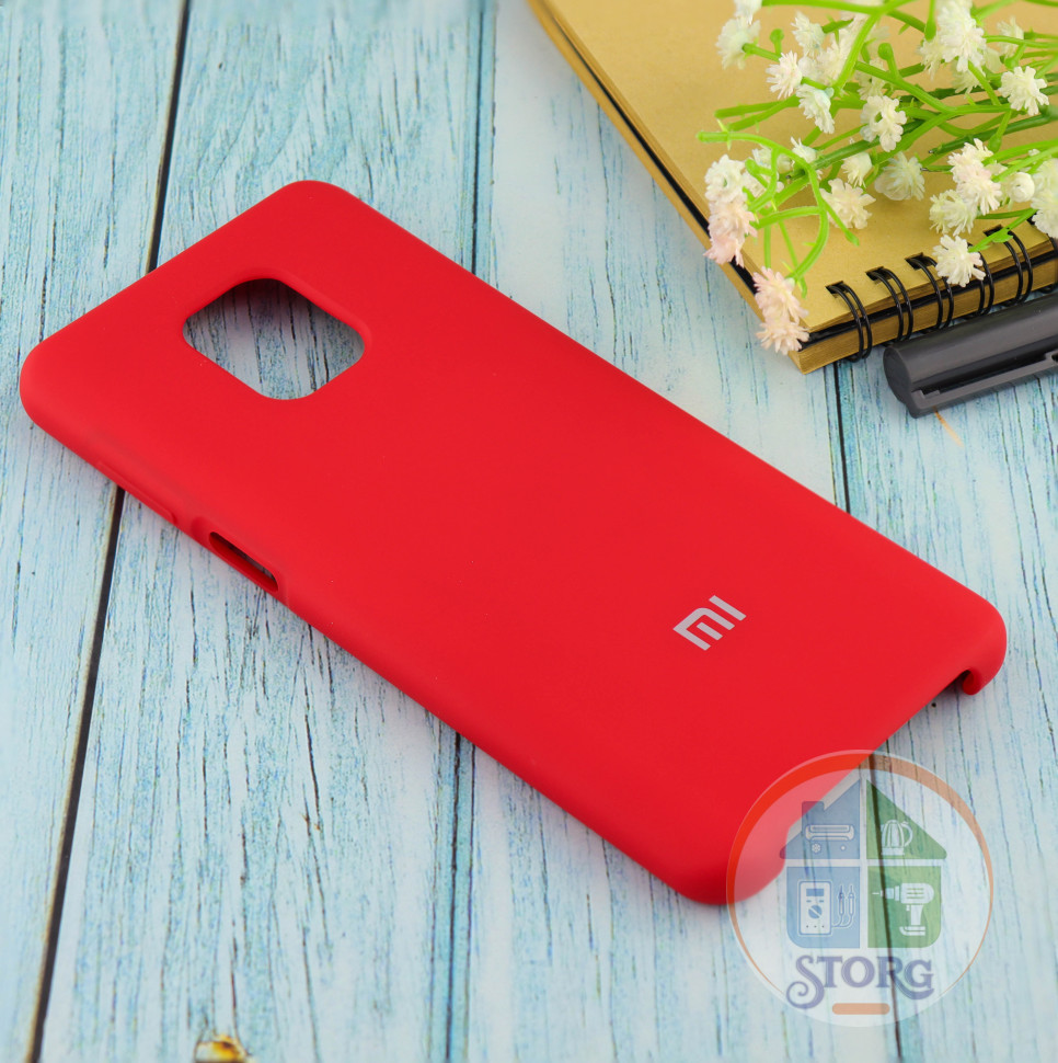 Чехол Silicone case для Xiaomi Redmi Note 9 Pro/note 9S/note 9 Pro Max бордовый