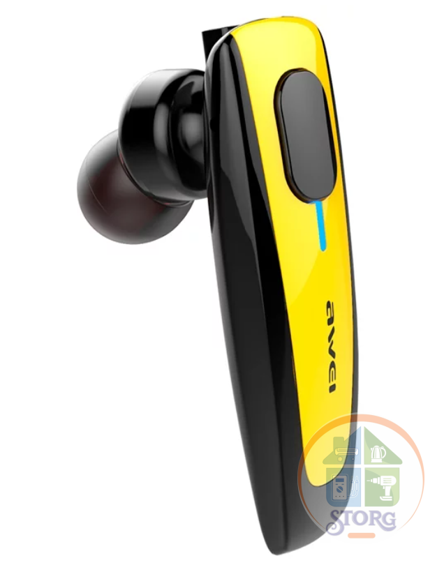 Вакуумная внутриканальная Bluetooth гарнитура Awei N-3 Yellow