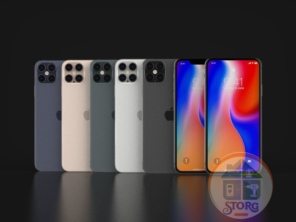 Чехол original silicon case 360 для iPhone 12 PRO (6.1) (#18 black)