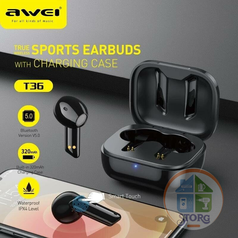 Наушники беспроводные Awei T36 (black)