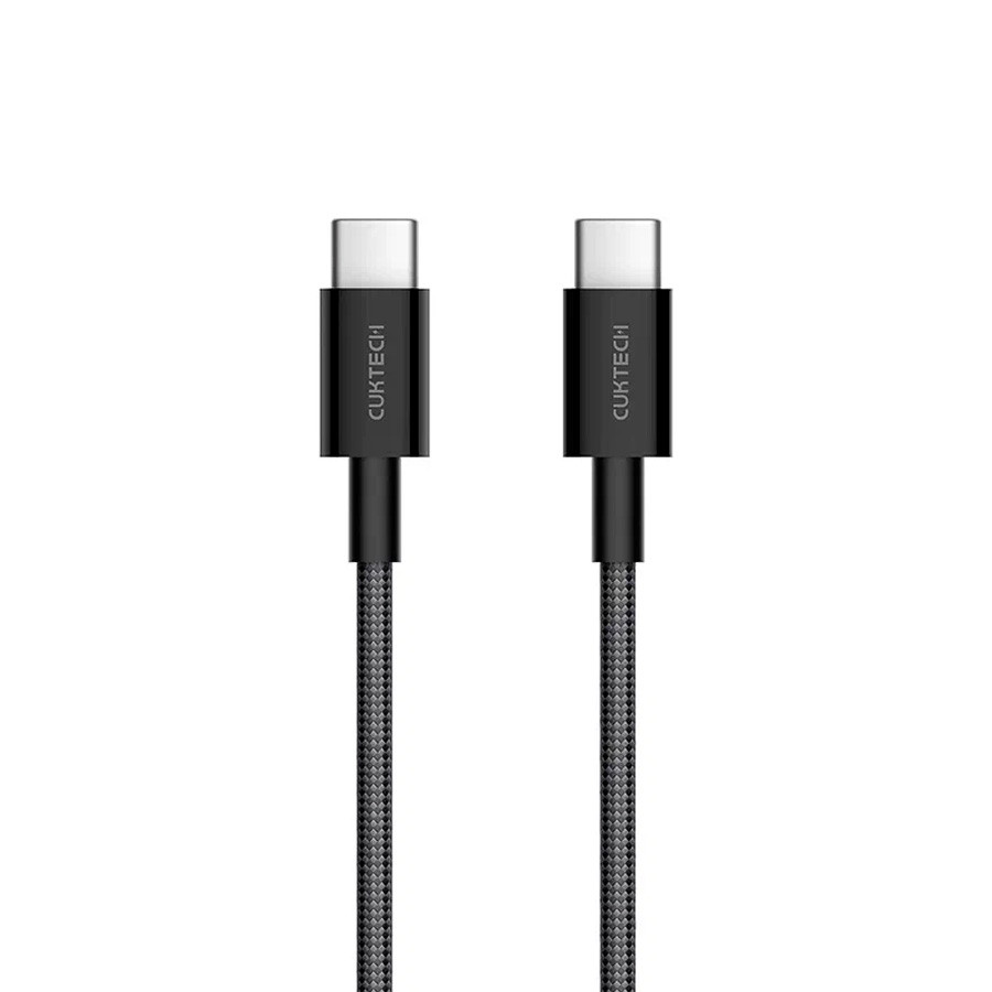 Кабель PD XIAOMI CukTech Type-C to Type-C braided cable 1.5m 3A 60W CTC315P черный