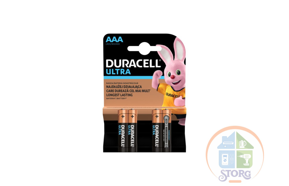 Элемент питания Duracell LR03/4BL ULTRA POWER