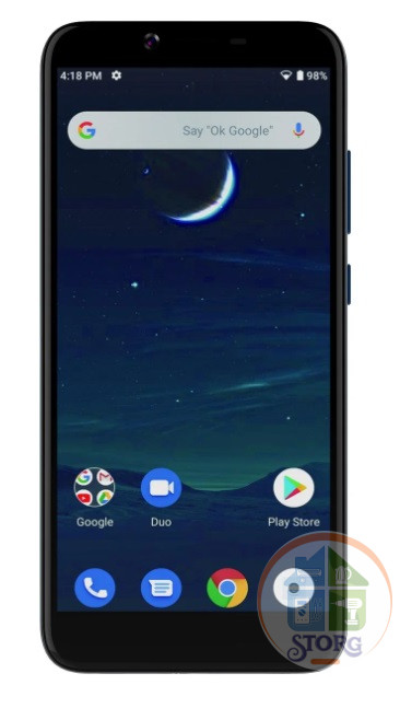 Смартфон F+ SA55 2/16GB Blue (Камера 5 + 0.3 Мп; Аккумулятор 2400 мА/ч)