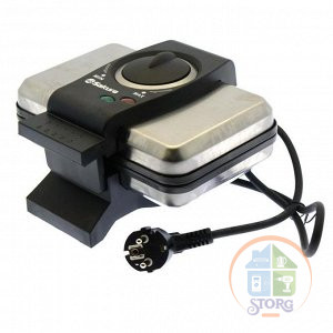 Вафельница SAKURA SA-7405TR, металл/черный, 1000Вт, термостат, тефлоновая