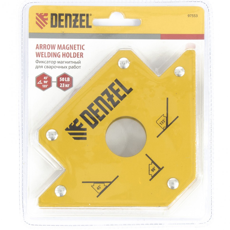 Фиксатор магнитный Denzel для сварочных работ усилие 50 LB Фиксатор магнитный Denzel для сварочных работ усилие 50 LB