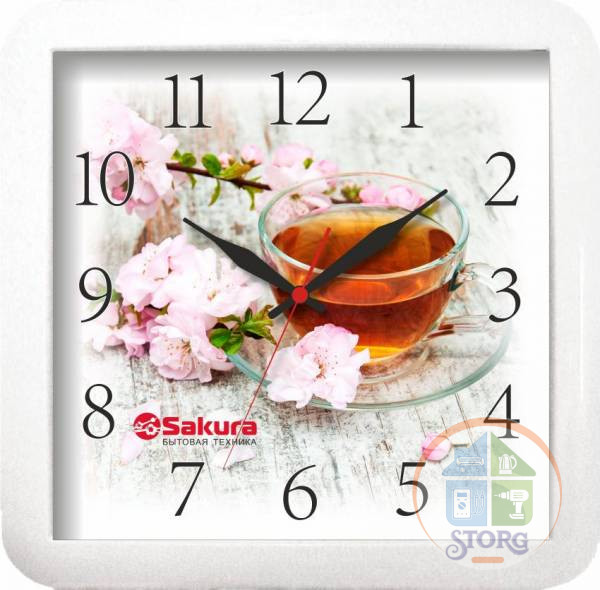Часы настенные SAKURA A7 белые