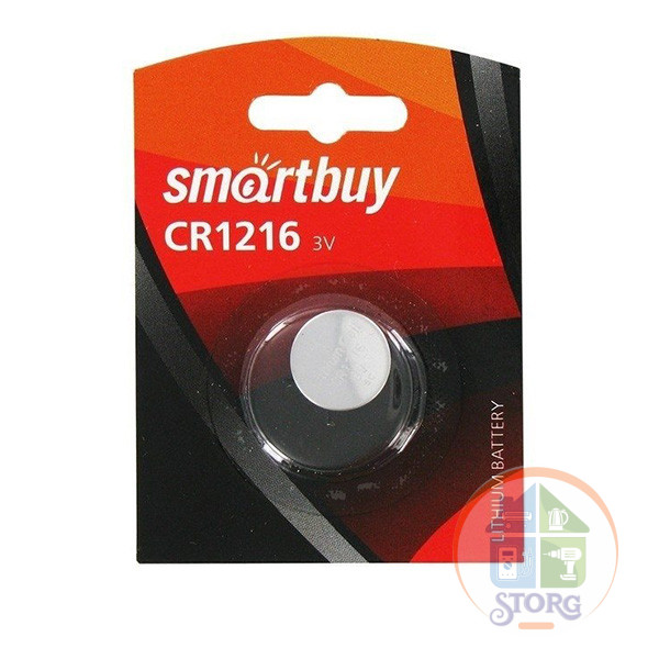 Элемент питания SmartBuy CR1216-1BL [12/720]