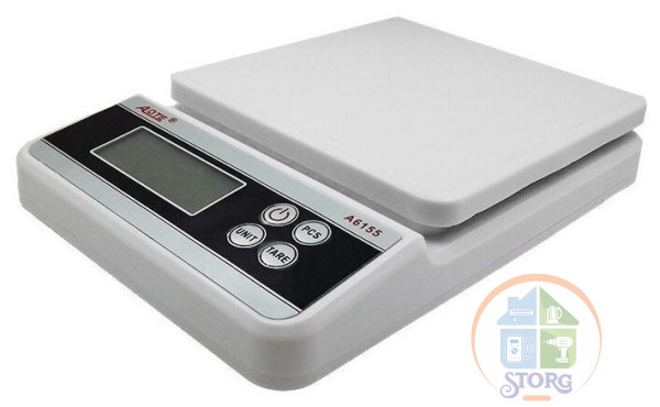 Весы кухонные электронные AOTE A-6155 5кг, дисплей, деление 1г, тарокомпенсация