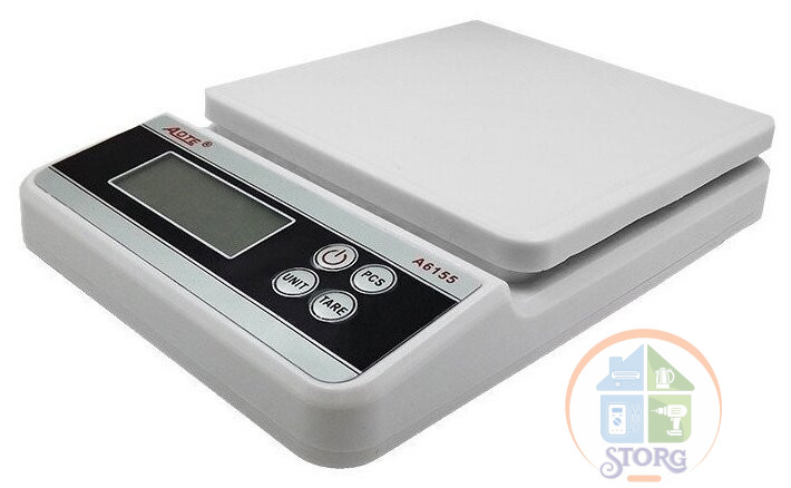Весы кухонные электронные AOTE A-6155 5кг, дисплей, деление 1г, тарокомпенсация