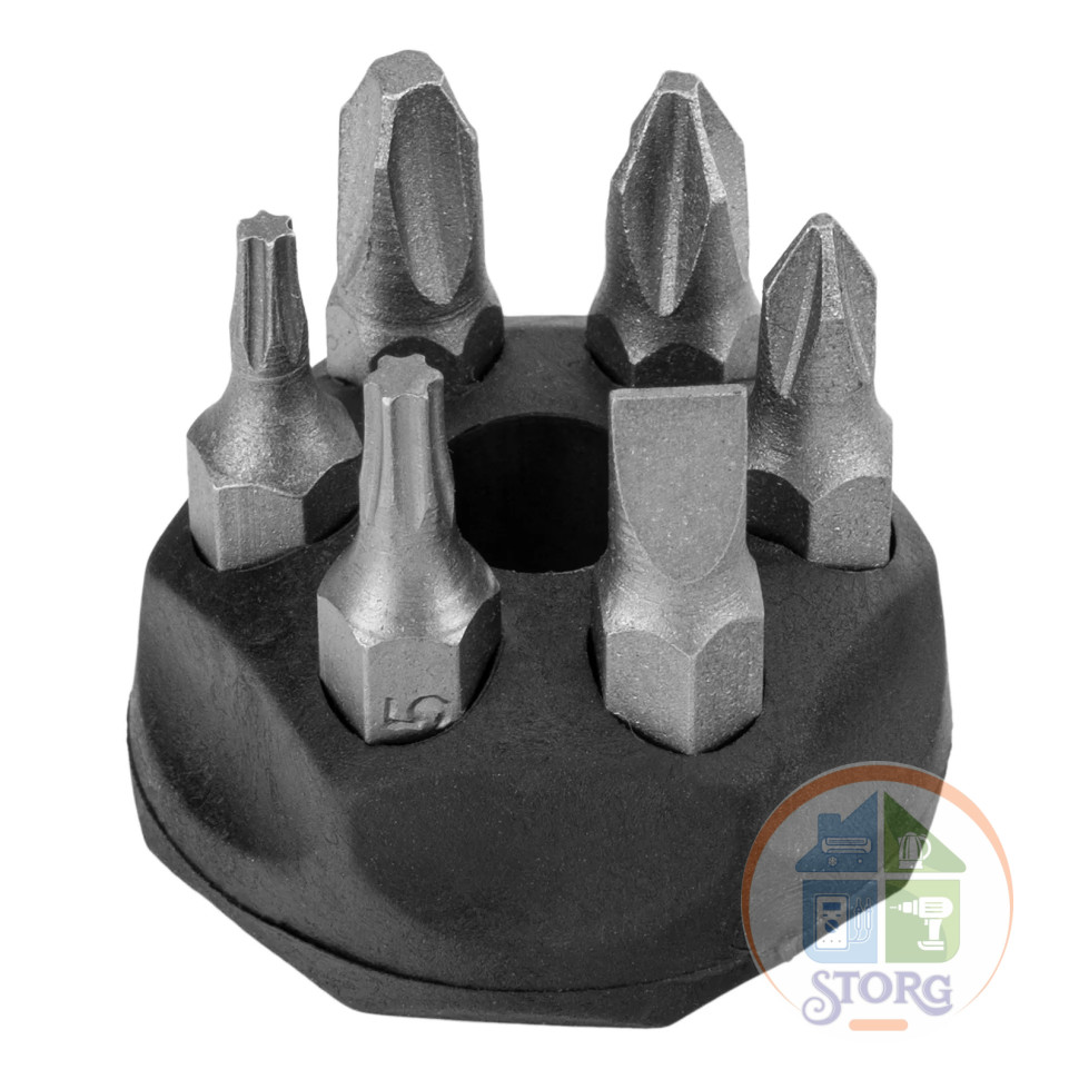 Отвертка телескопическая + биты + гибкий привод, 8 пред., PH + SL + Torx, CS, 2к рукоятка// Sparta