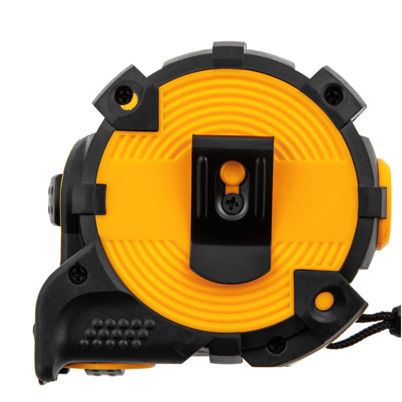 Рулетка Denzel 5м х 19мм, автоматич. фиксац., нейлон. покрытие, магнит. зацеп, двухстор. разметка