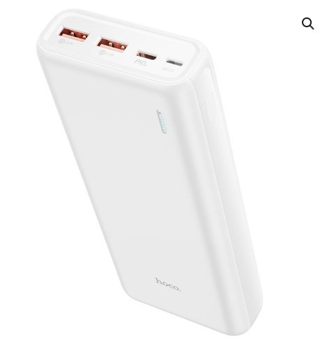 Внешний аккумулятор 20000mAh 2USB 3.0A PD 22.5W Hoco J80A (White) Плохая упаковка
