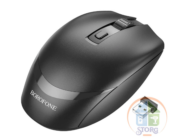 Мышь беспроводная Borofone BG7 black Бесшумная